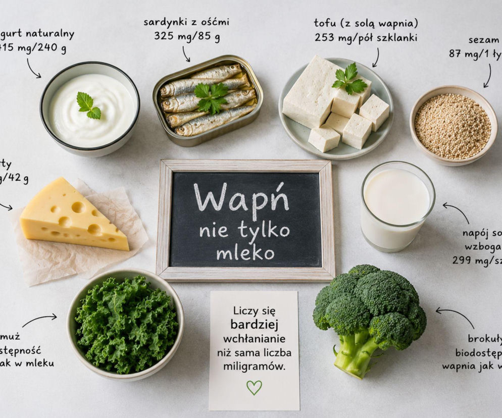 Myślisz, że najwięcej wapnia ma mleko? Sardynki, tofu i sezam mogą mocno zaskoczyć