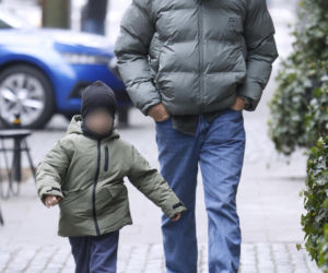 Jan Błachowicz z partnerką i synem