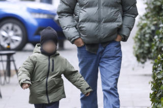 Jan Błachowicz z partnerką i synem