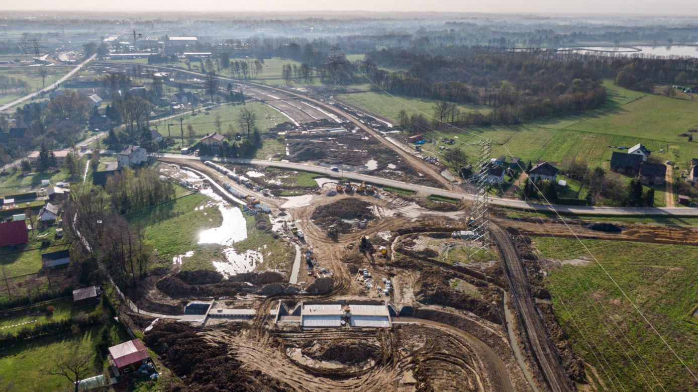 Budowa obwodnicy Oświęcimia - kwiecień 2024