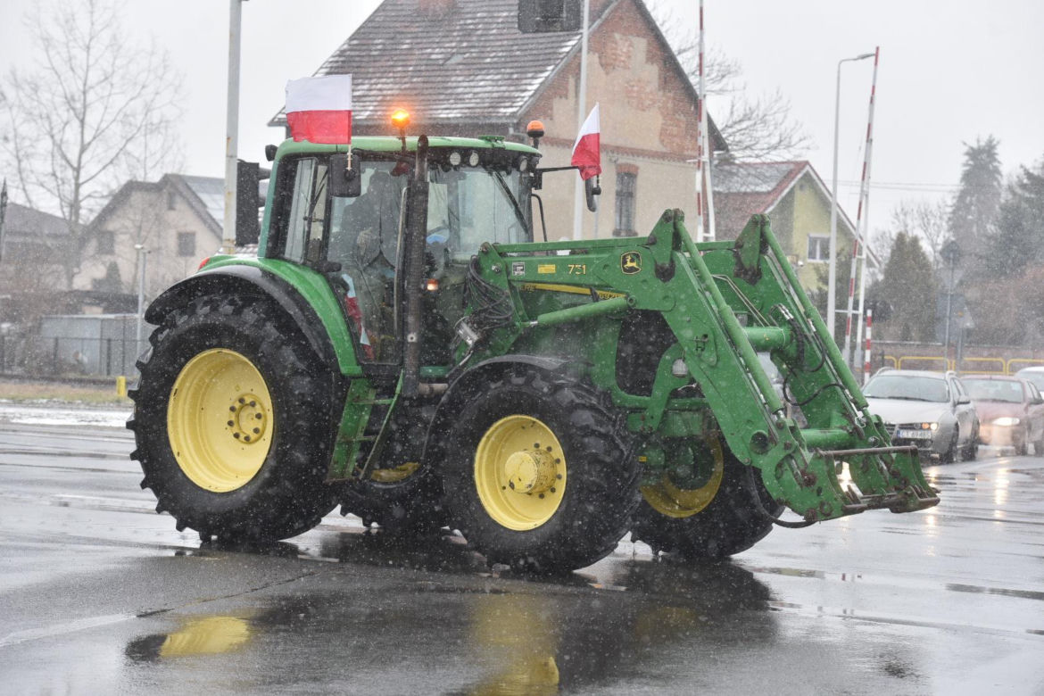 Protest rolników w Toruniu i okolicach. Zdjęcia z piątku - 9 lutego 2024