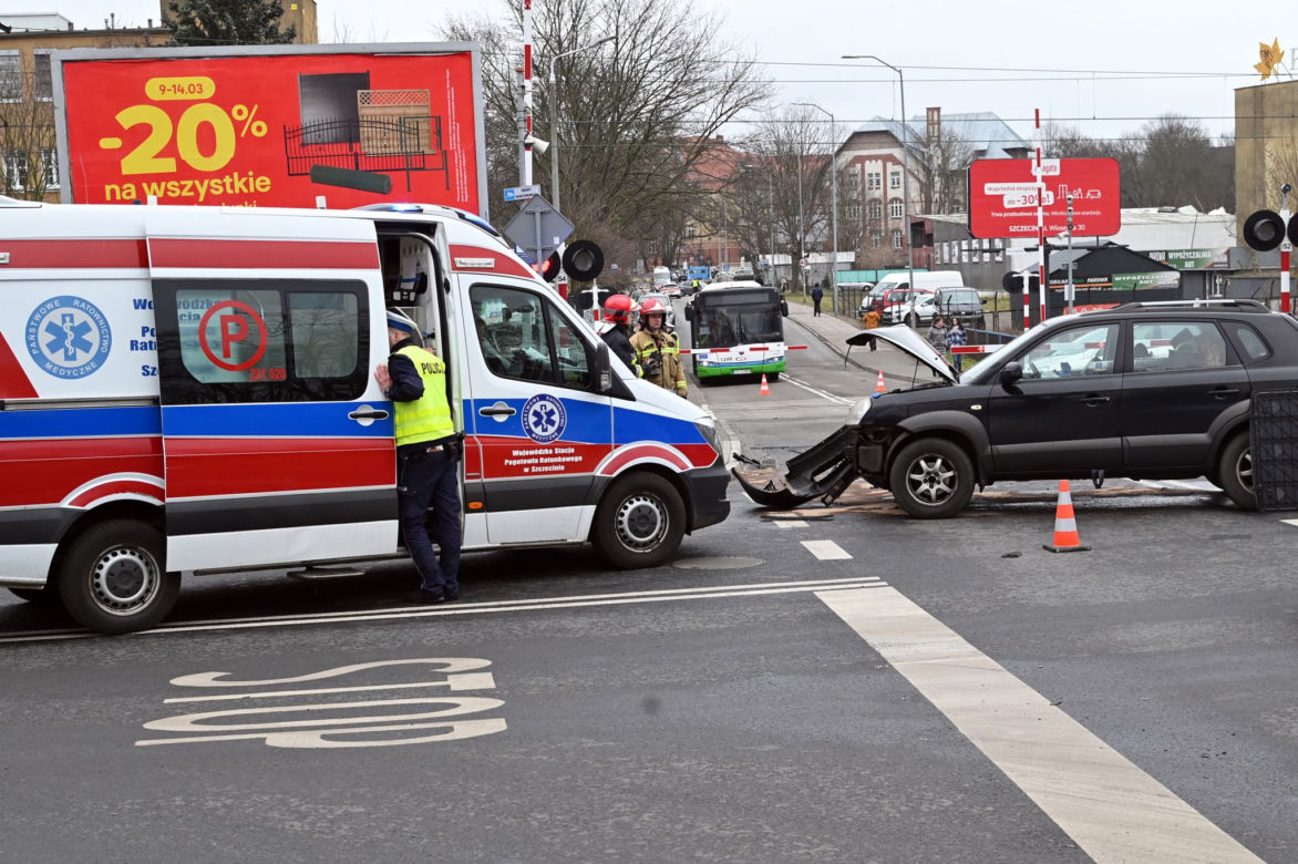 Wypadek na ul. Jagiellońskiej