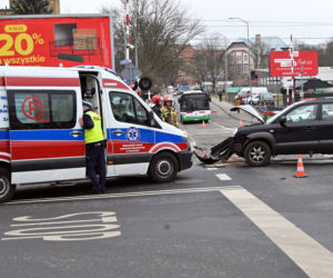 Wypadek na ul. Jagiellońskiej