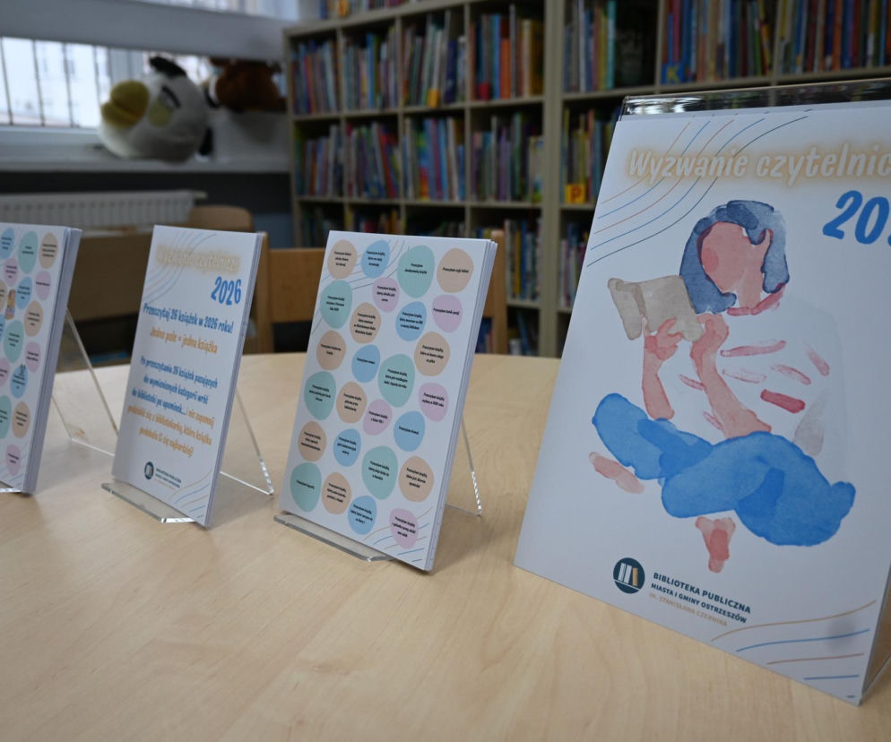 Biblioteka w Ostrzeszowie znów rzuca wyzwanie. 26 książek do przeczytania!