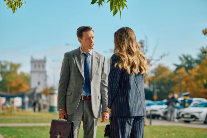 Na Wspólnej odc. 4135. Darek Żbik (Michał Mikołajczak), Kalina (Katarzyna Gałązka)