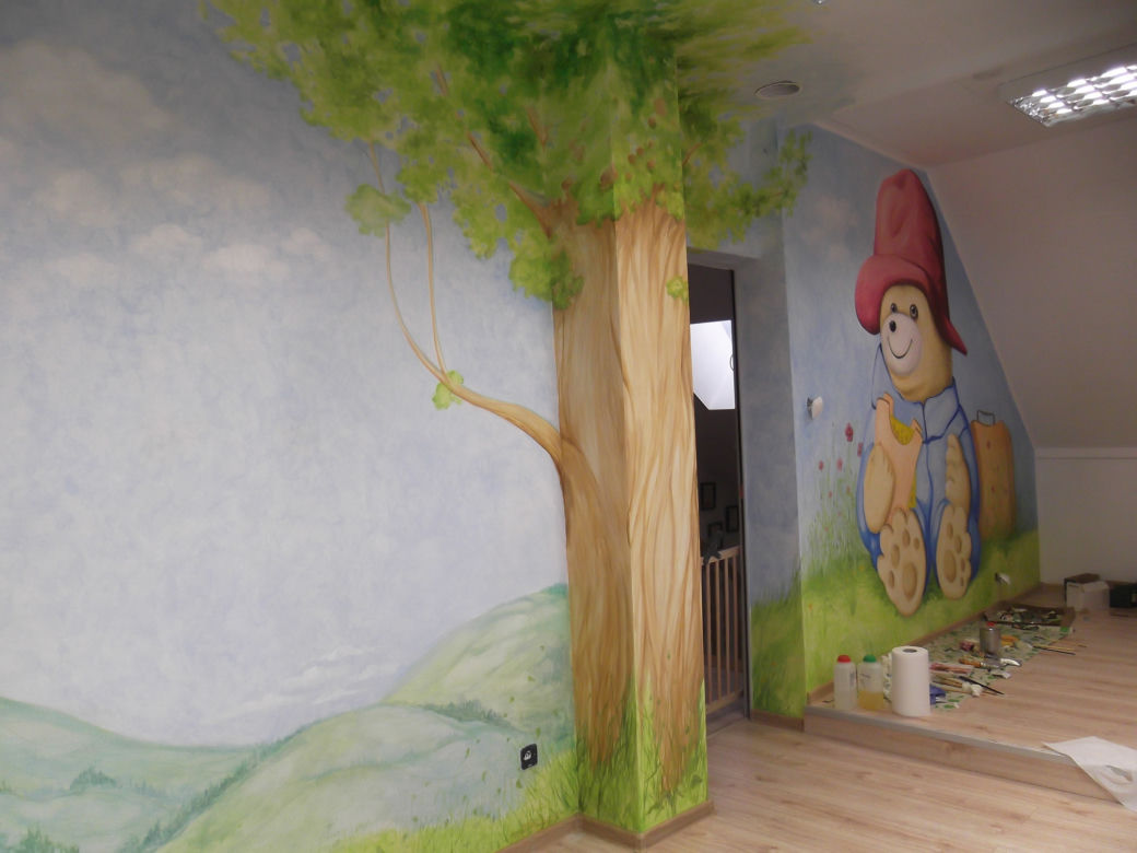 Artystyczne malowanie ścian, freski, murale, iluzj