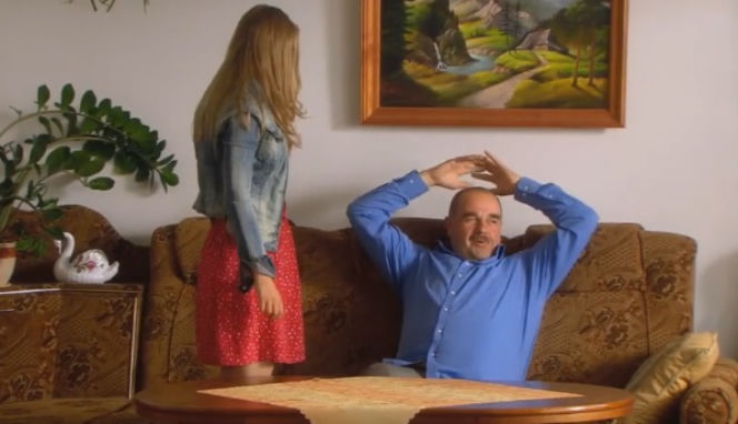 Ranczo 8 sezon odc. 99. Klaudia (Marta Chodarowska), senator Kozioł (Cezary Żak)