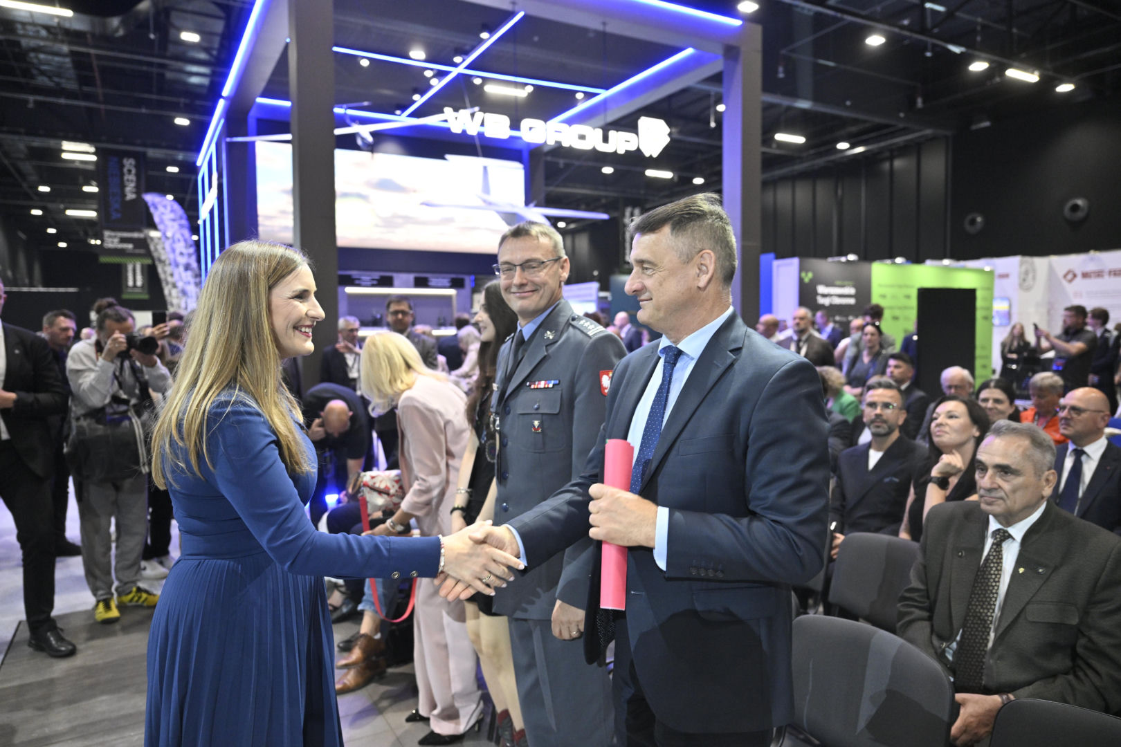 Magdalena Sobkowiak-Czarnecka podczas Warszawskich Targów Obronnych w Expo XXI
