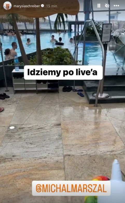 Marianna Schreiber i Michał Marszał na basenie