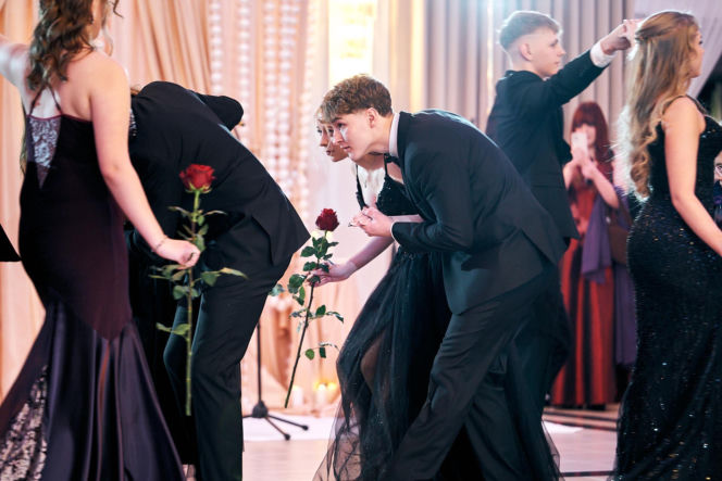 Studniówka siedleckiej Królówki 2026 - walc i polonez