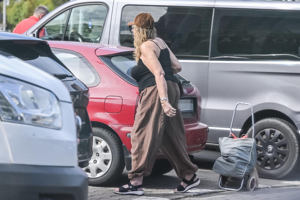 Agnieszka Perepeczko wystroiła się na bazar