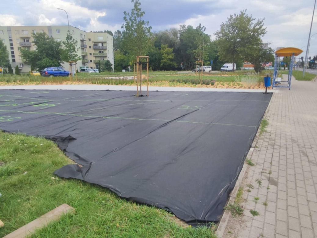 Park kieszonkowy powstający przy ul. Wyszyńskiego w Siedlcach
