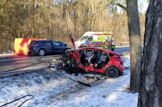 Wypadek pod Siedlcami. Zderzyły się dwie panie, jedna zginęła