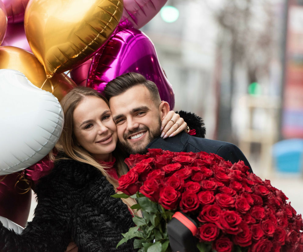 Anna Matyasek i Ivan Yevtushenko przed studiem Dzień Dobry TVN