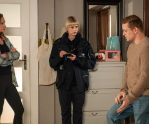 Barwy szczęścia odc. 3411. Asia (Anna Gzyra), Hubert (Marek Molak), Daria (Natalia Szczypka)