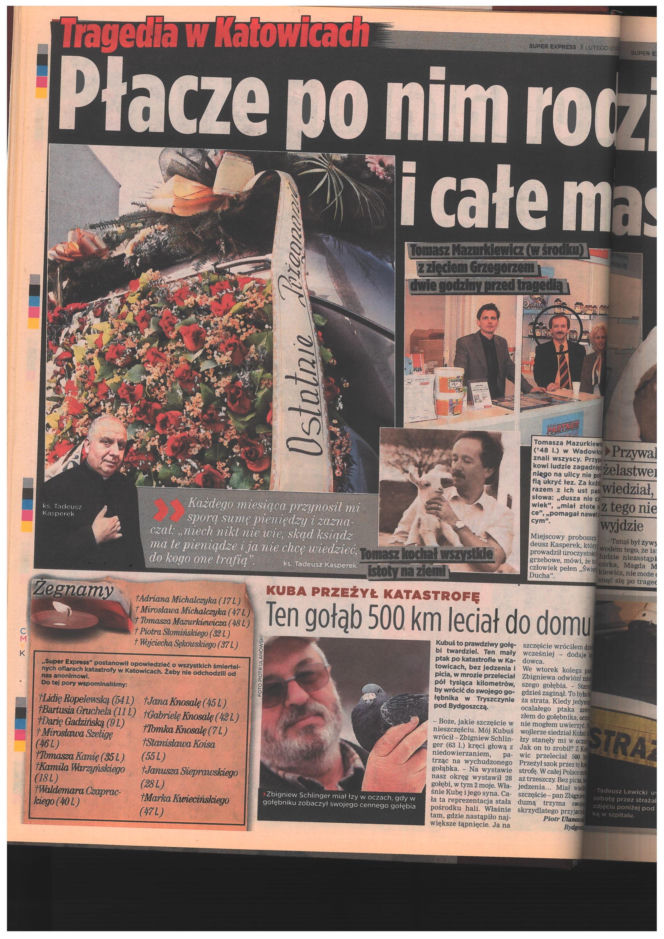 Katastrofa hali MTK w Katowicach. Materiały archiwalne