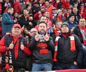 Widzew Łódź - Lech Poznań: Zdjęcia kibiców i zawodników z meczu 24. kolejki PKO BP Ekstraklasy