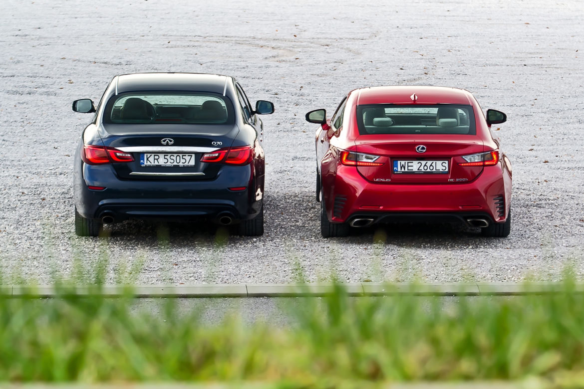Infiniti Q70h Premium Tech & Lexus RC 300h F Sport