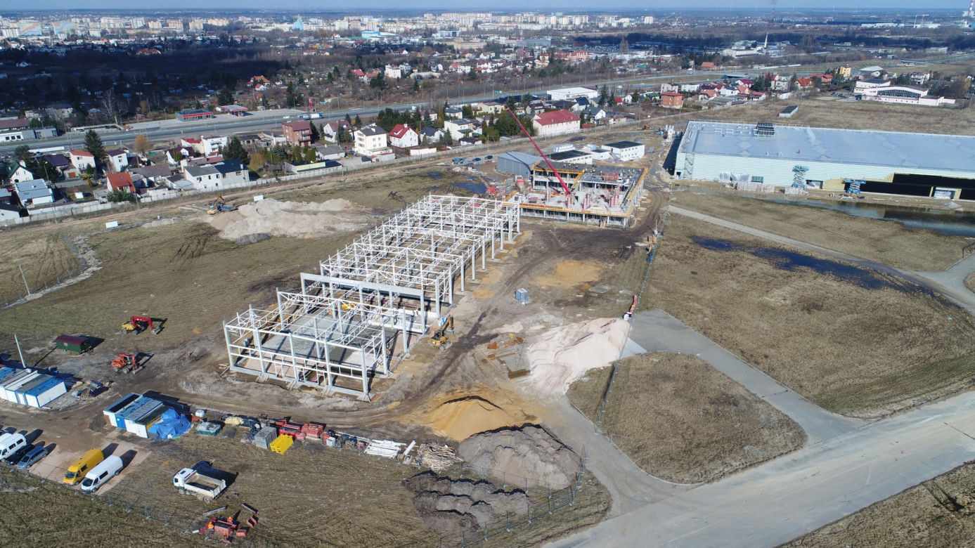 Postępy na budowie lotniska w Radomiu - marzec 2021