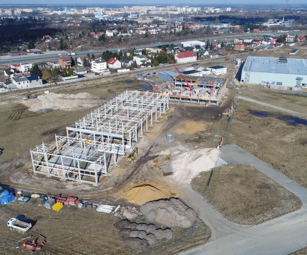Postępy na budowie lotniska w Radomiu - marzec 2021