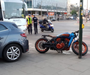 Autobus potrącił motocyklistę
