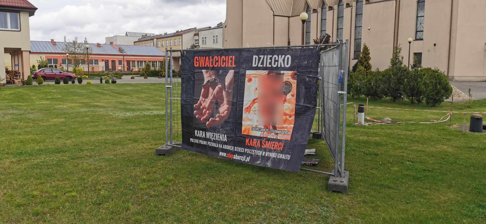 Antyaborcyjne plakaty w Koninie