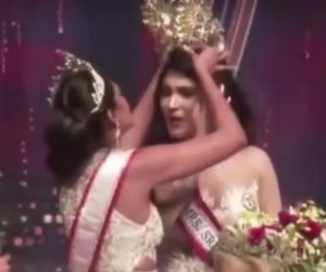 Miss Sri Lanki poturbowana na scenie. Złamała zasady konkursu