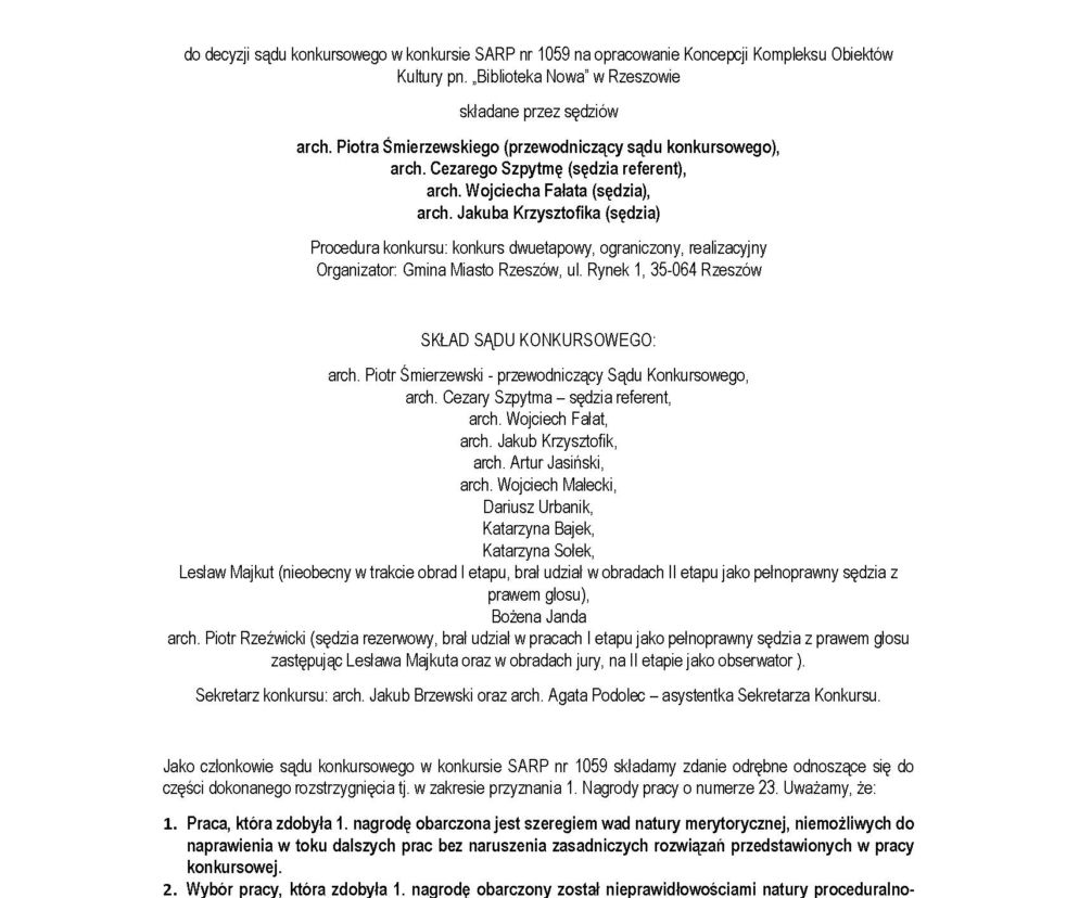 Zdanie odrębne / Biblioteka Nowa Rzeszów