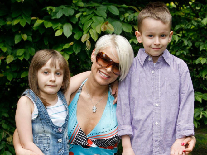 Mandaryna zabrała syna na ściankę