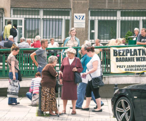 Męczarnia pacjentów w upale