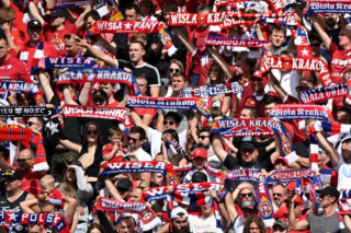 Wisła Kraków - Wrexham. Kibice