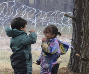 Migranci na granicy polsko-białoruskiej