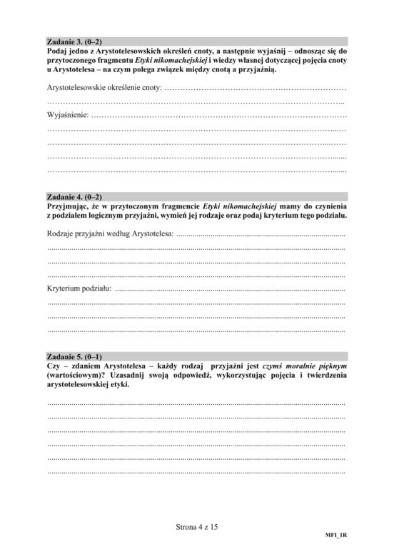 Matura 2020 ARKUSZE CKE z filozofii