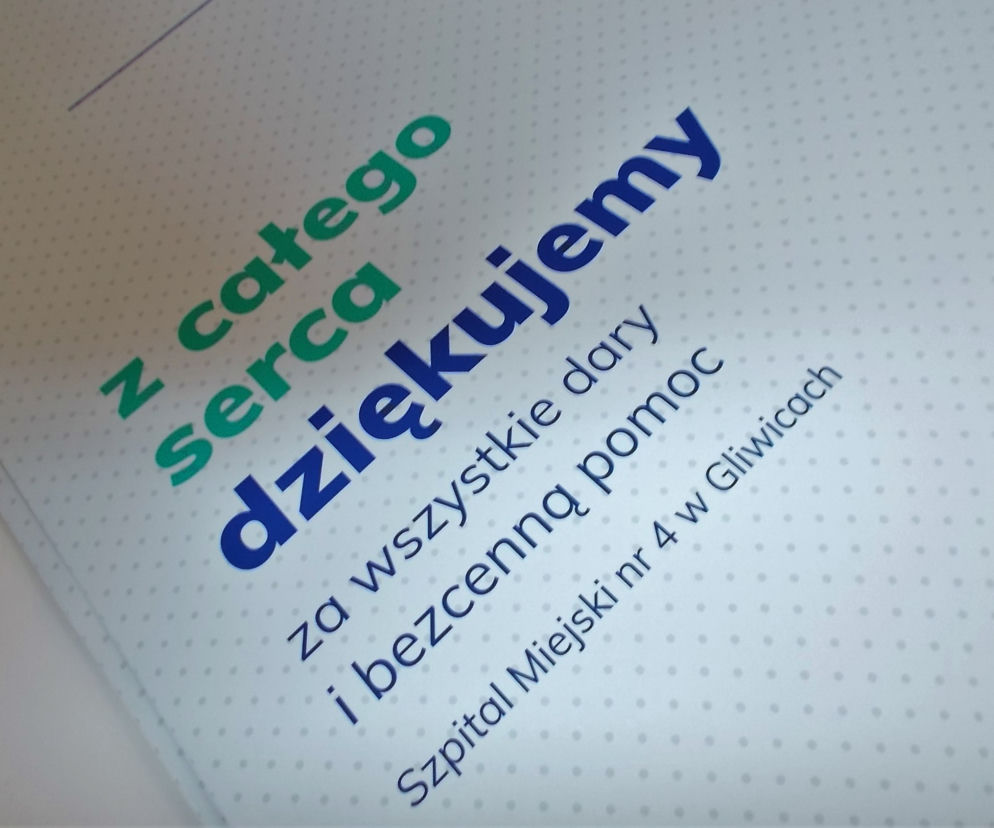 Wzruszający gest lekarzy z Gliwic! Tak podziękowali swoim darczyńcom [ZDJĘCIA]