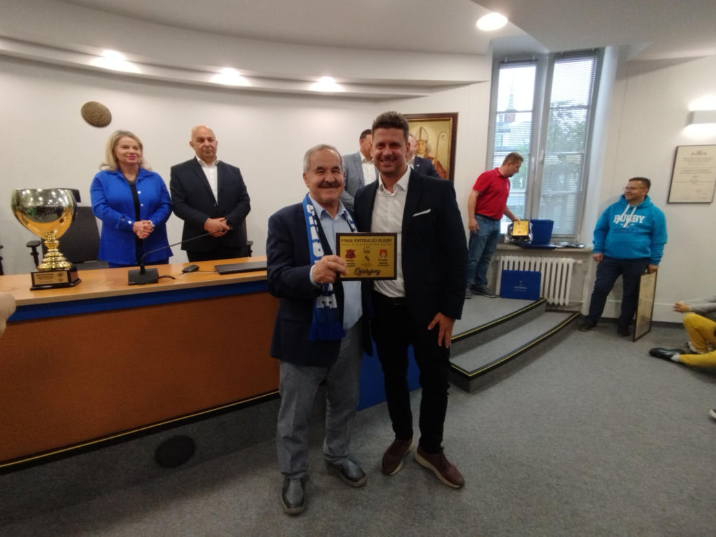 Społeczność sportowców i kibiców rugby z Siedlec uczciła największy z dotychczasowych sukcesów w historii klubu