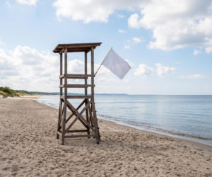 Sinice Chłopy. Czy w Chłopach można się kąpać 05.08? Flaga, warunki pogodowe
