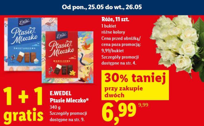 róże na Dzień Mamy Lidl