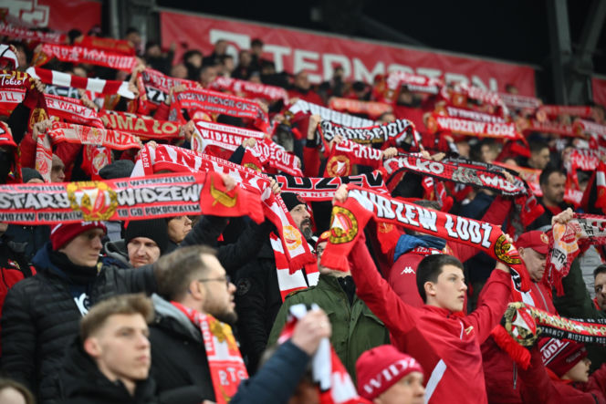Widzew Łódź - Lech Poznań: Zdjęcia kibiców i zawodników z meczu 24. kolejki PKO BP Ekstraklasy