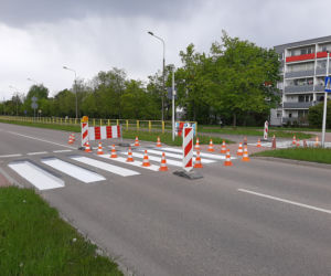 Trójwymiarowe przejście dla pieszych w Łomży