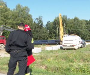 Dramat na budowie gazociągu pod Tarnowem