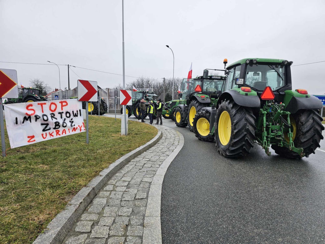 Protest rolników z Podkarpacia w Przeworsku