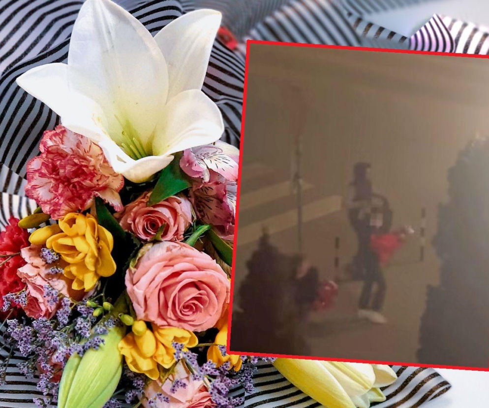 Młody Ukrainiec wziął w ręce wyrwany znak drogowy i rozbił kwiatomat w Gdańsku. Chciał zaimponować koleżankom