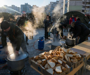 Kijów po rosyjskim ostrzale 3.02.2026