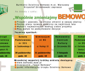 Przyjazne Bemowo: Wspólnie zmieniajmy Bemowo