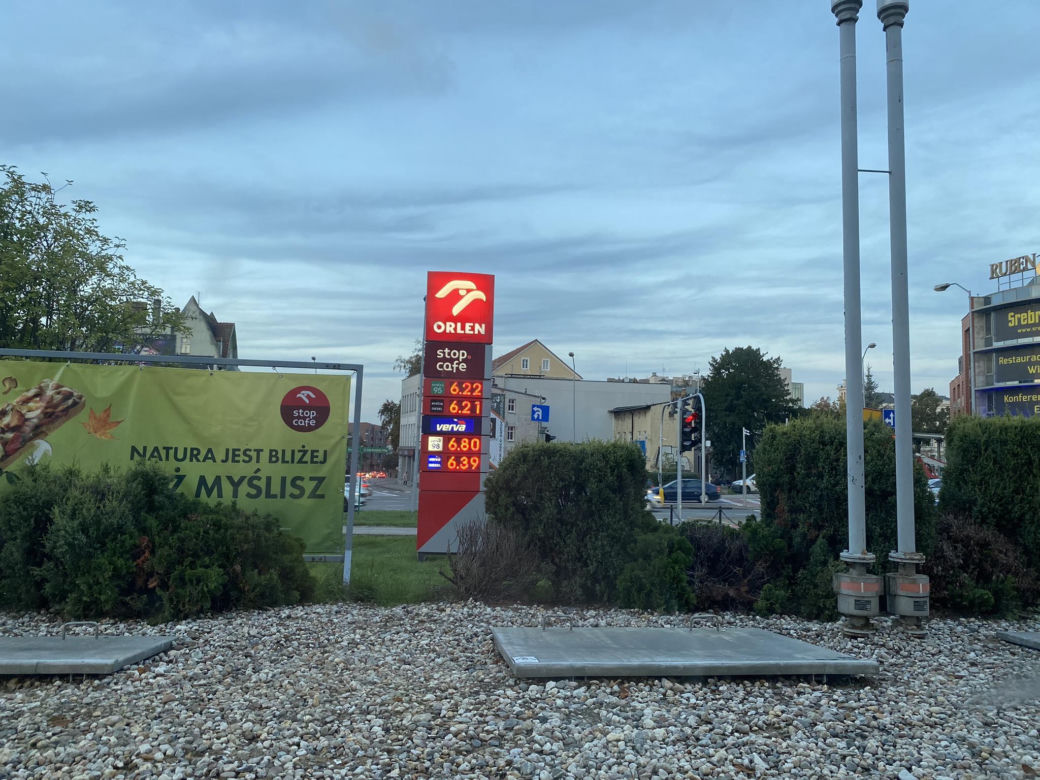  Ceny paliwa w październiku 2023 w Zielonej Górze 