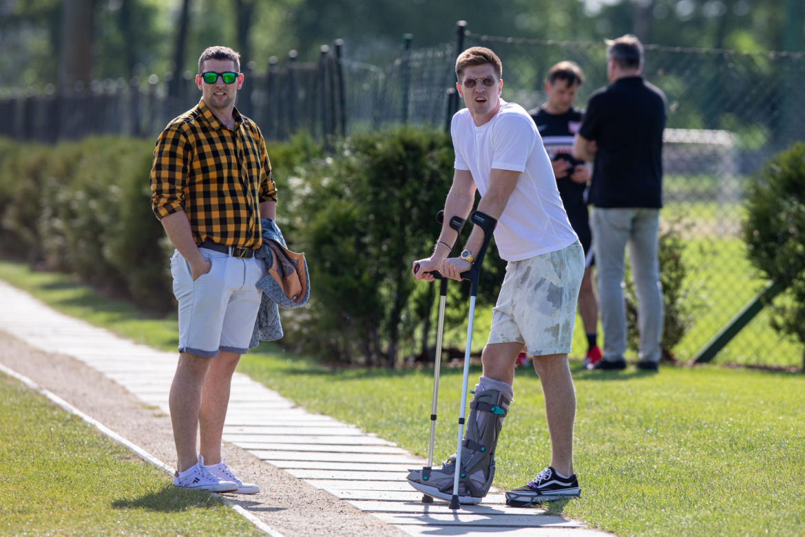 Krzysztof Piątek odwiedził kadrę w Opalenicy