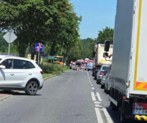 Czołówka na DK 63 w Chodowie. Kilka osób zostało poszkodowanych, w tym dziecko