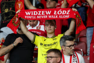 Widzew Łódź - Lech Poznań: Zdjęcia kibiców z meczu 6. kolejki PKO BP Ekstraklasy