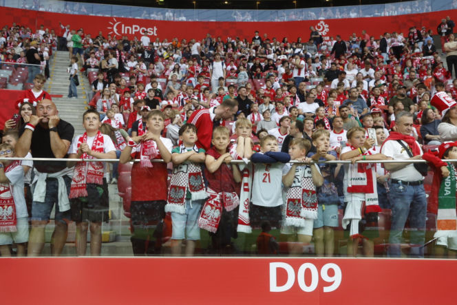 Kibice na meczu Polska-Nigeria