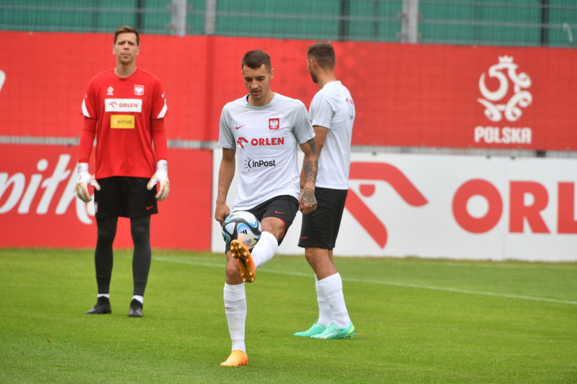 Trening piłkarskiej reprezentacji Polski